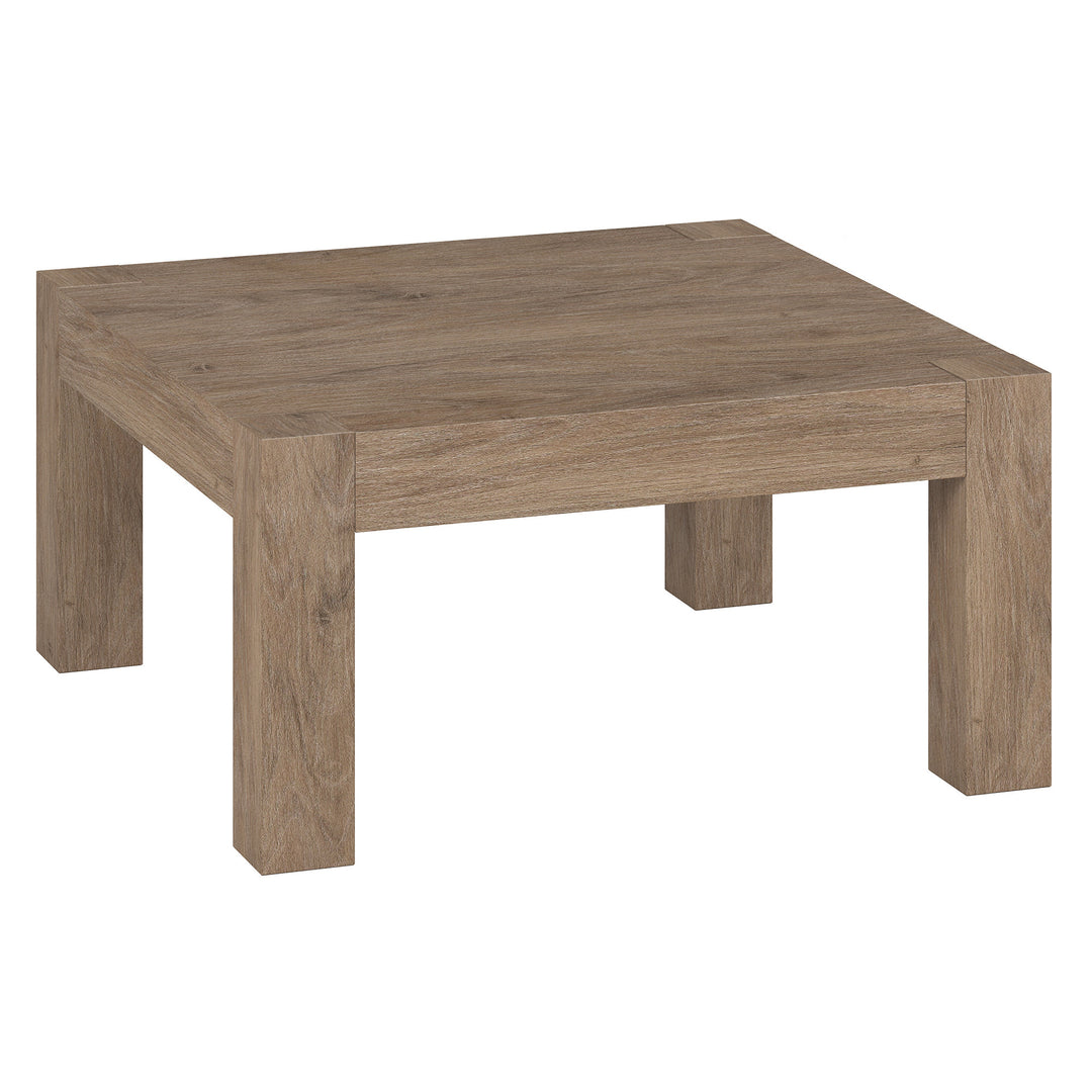 Modern 34" Gray Square Coffee Table