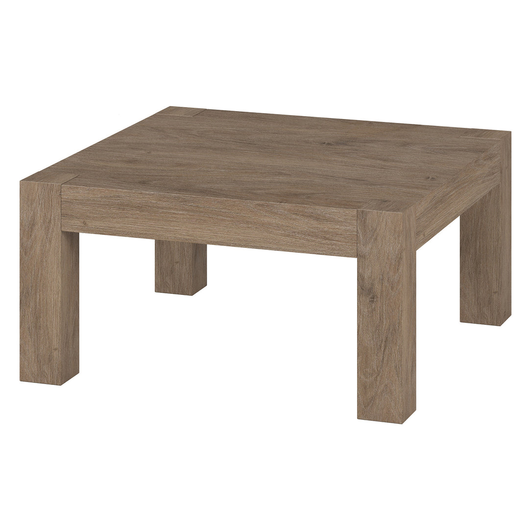 Modern 34" Gray Square Coffee Table