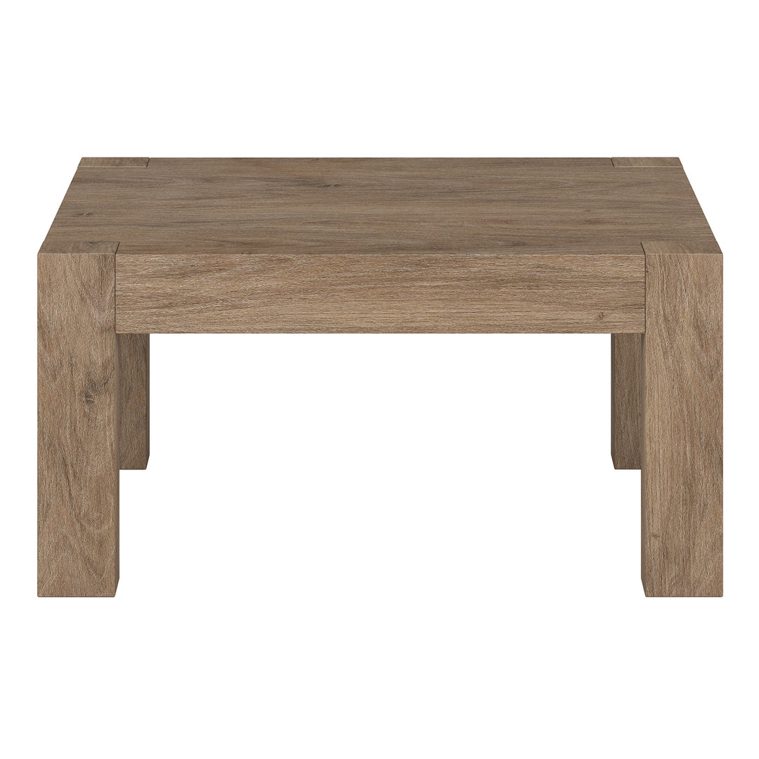 Modern 34" Gray Square Coffee Table