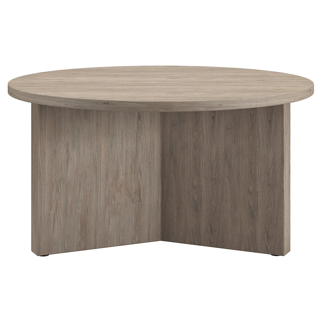 32-Inch Gray Round Coffee Table