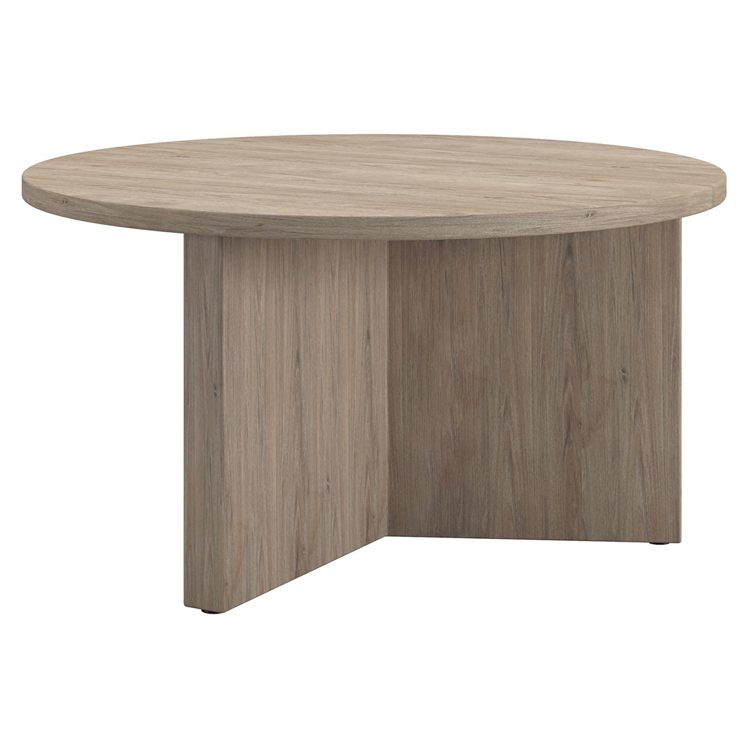 32-Inch Gray Round Coffee Table