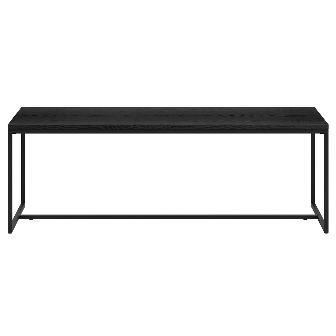 47-Inch Black Modern Coffee Table