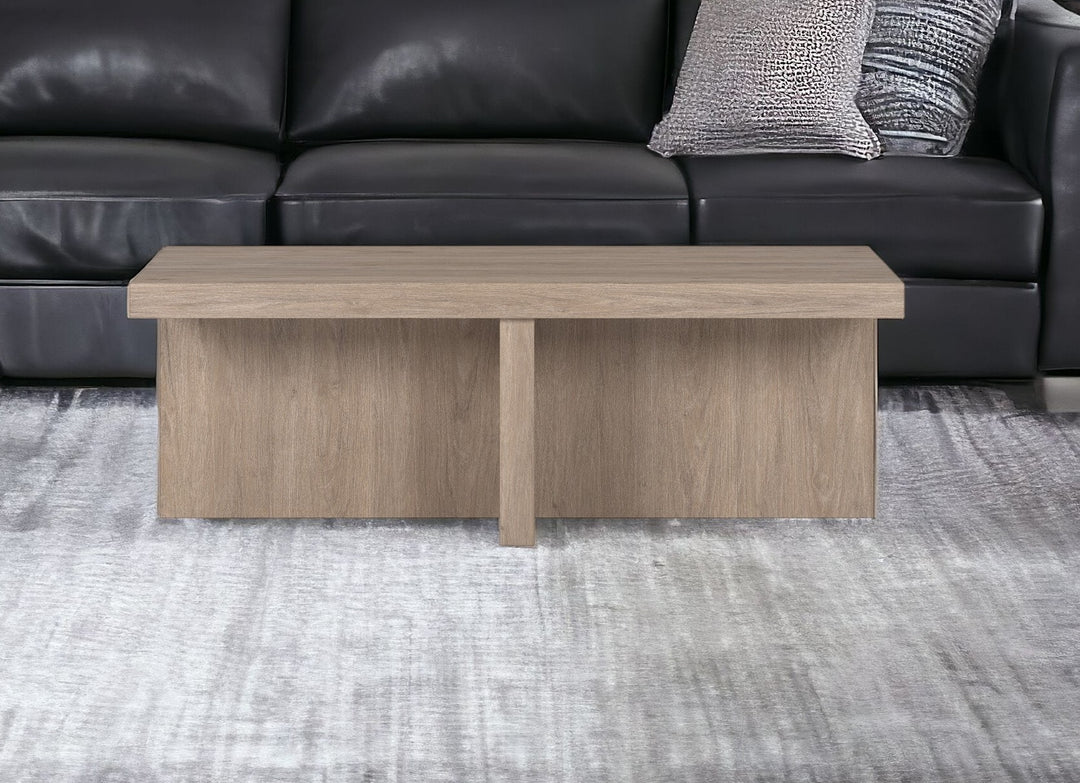 Modern 44" Gray Coffee Table