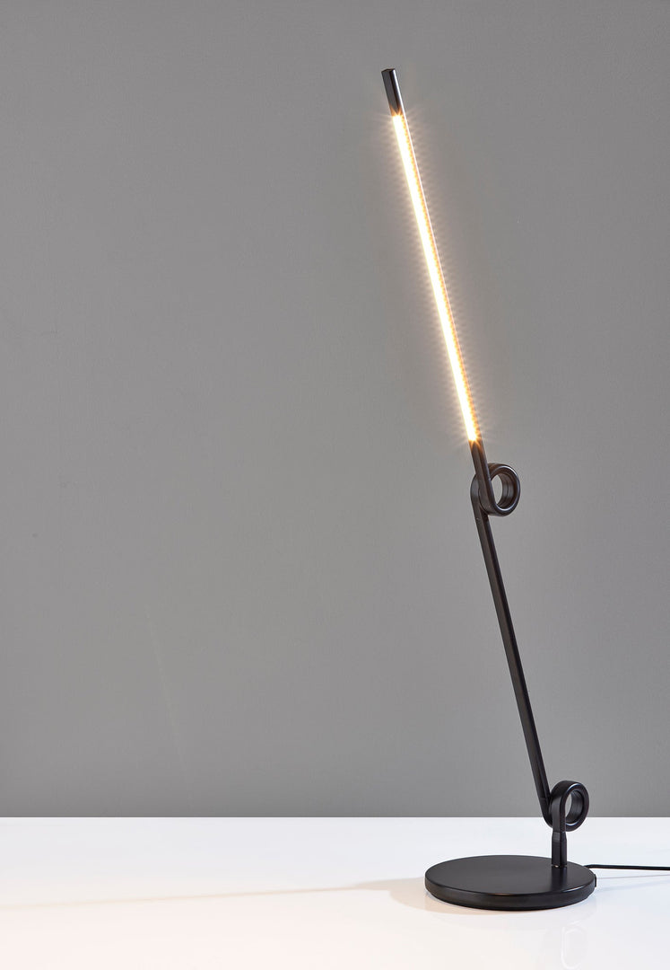 35" Black Metal Novelty Desk Lamp