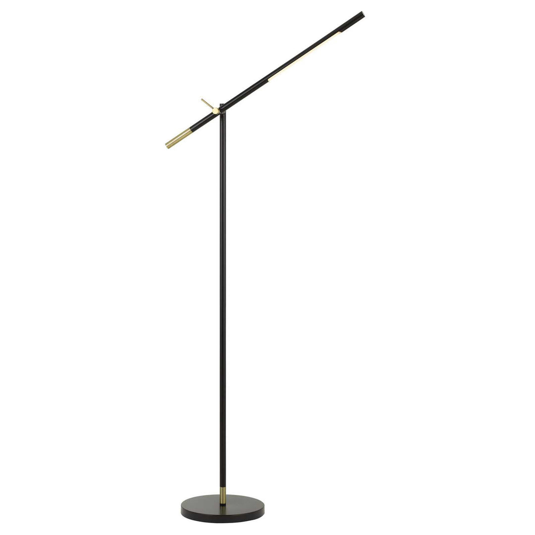 68" Black Adjustable Traditional Shaped Floor Lamp