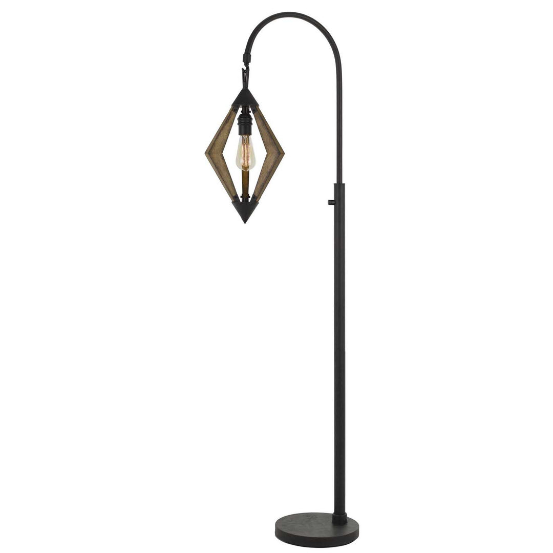 67" Black Traditional Shaped Floor Lamp