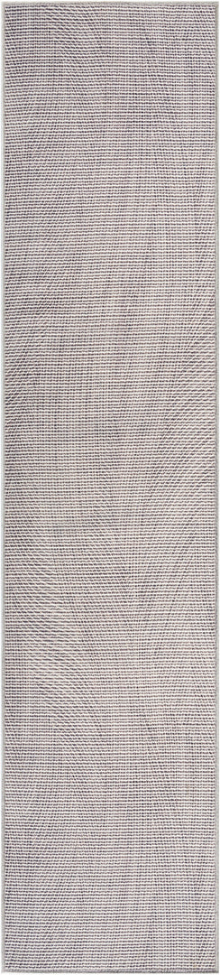 10' Runner Cream Abstract Power Loom Washable Non Skid Runner Rug