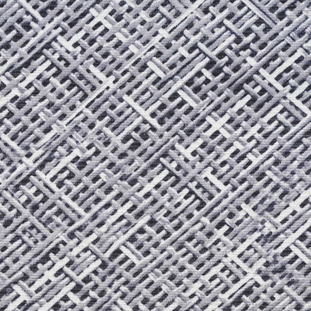 10' Runner Gray Abstract Power Loom Washable Non Skid Runner Rug