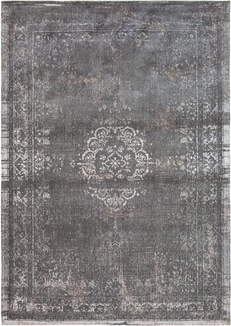 3' X 5' Gray Medallion Non Skid Area Rug