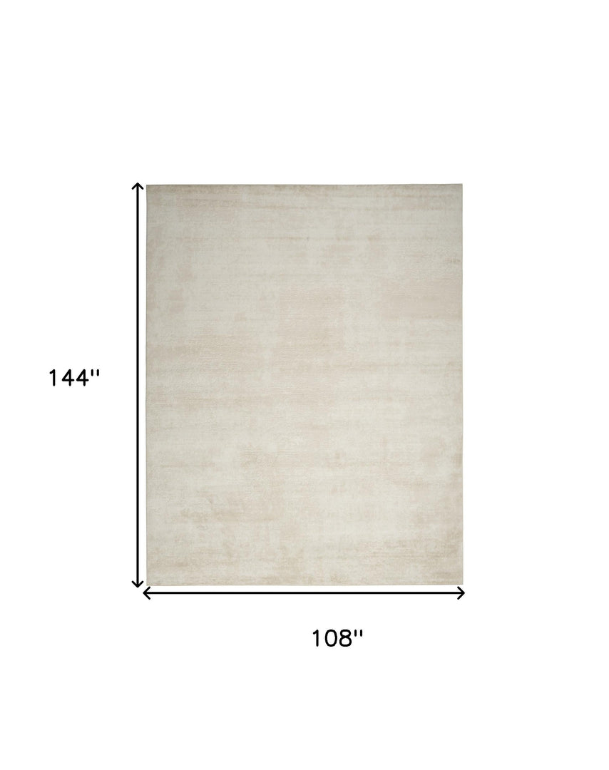 9' X 12' Cream Abstract Area Rug