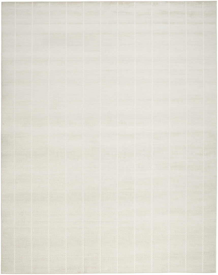 9' X 12' Cream Geometric Area Rug