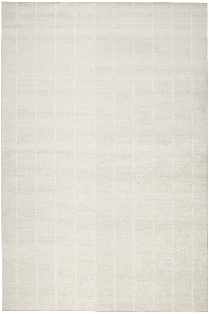 5' X 7' Cream Geometric Area Rug