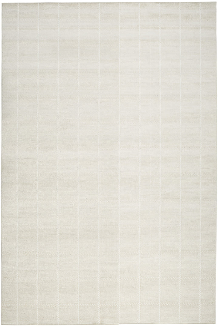 5' X 7' Cream Geometric Area Rug