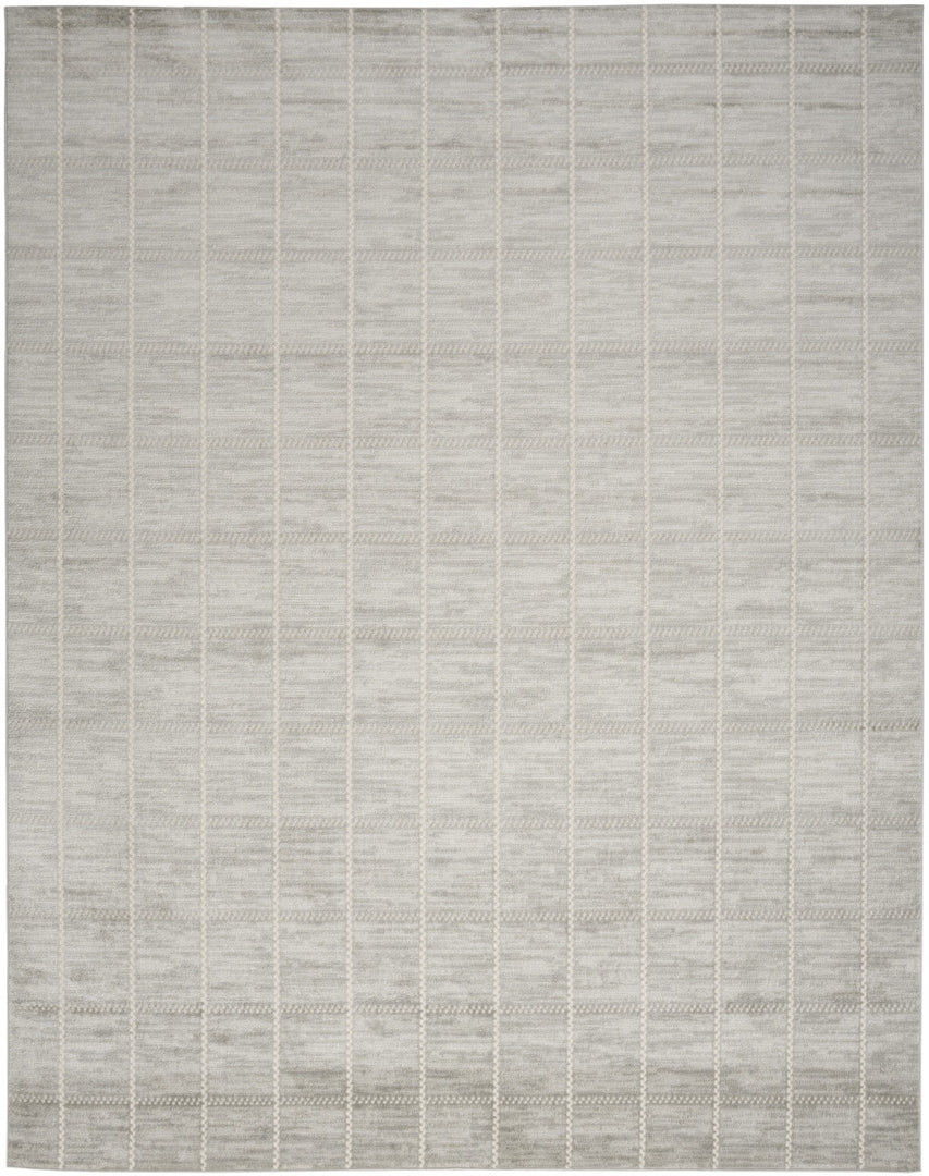 5' X 7' Gray Geometric Area Rug