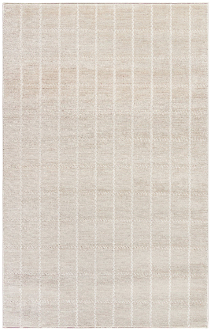 4' X 6' Cream Geometric Area Rug