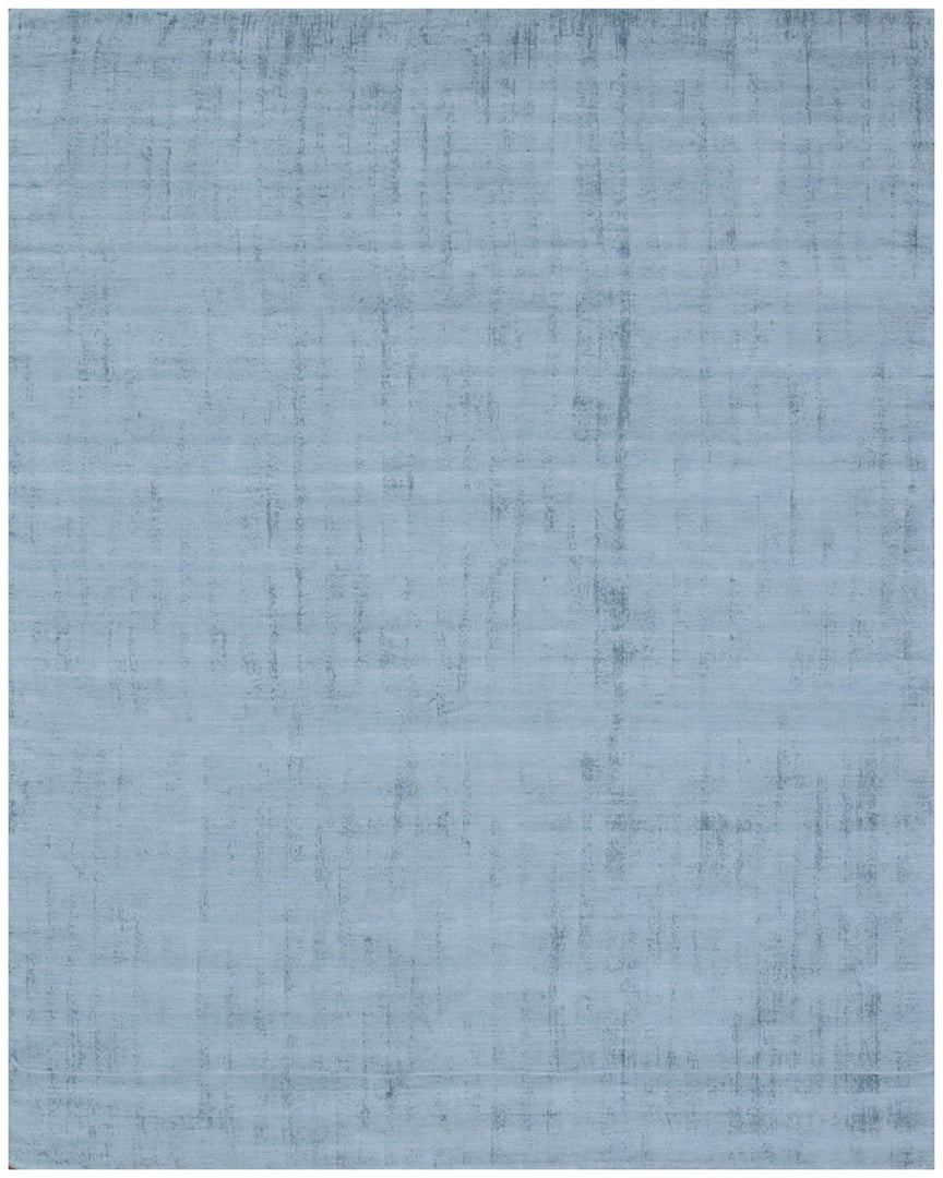 10' X 14' Denim Blue Hand Loomed Area Rug