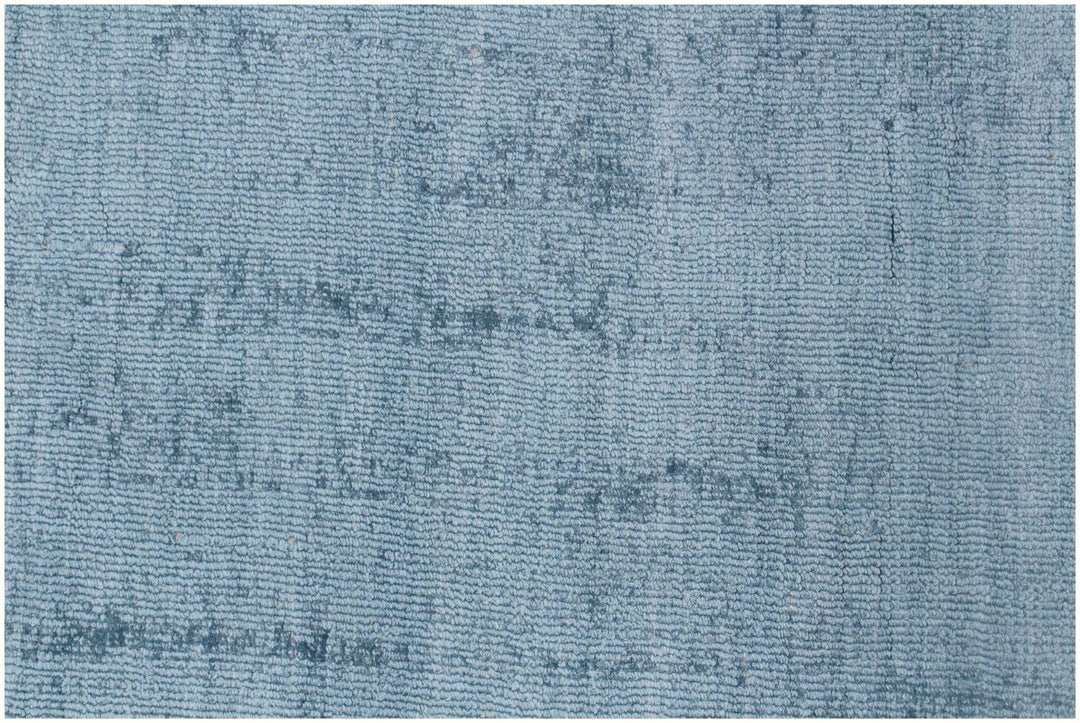 10' X 14' Denim Blue Hand Loomed Area Rug