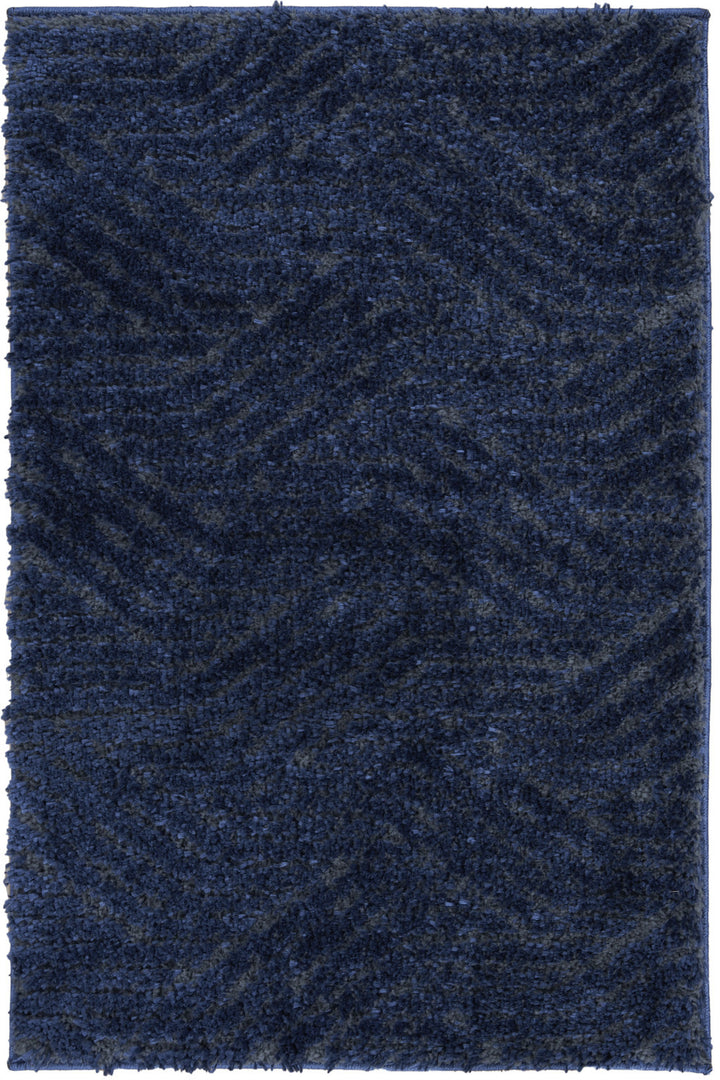 2' X 3' Blue Abstract Power Loom Area Rug