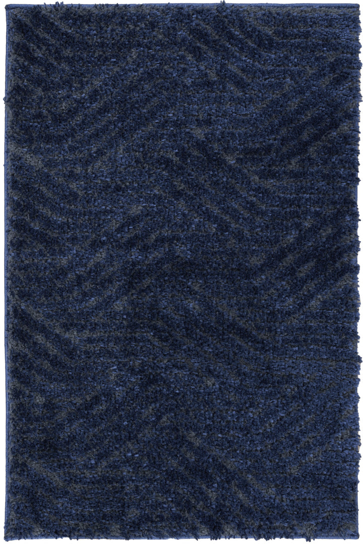 2' X 3' Blue Abstract Power Loom Area Rug