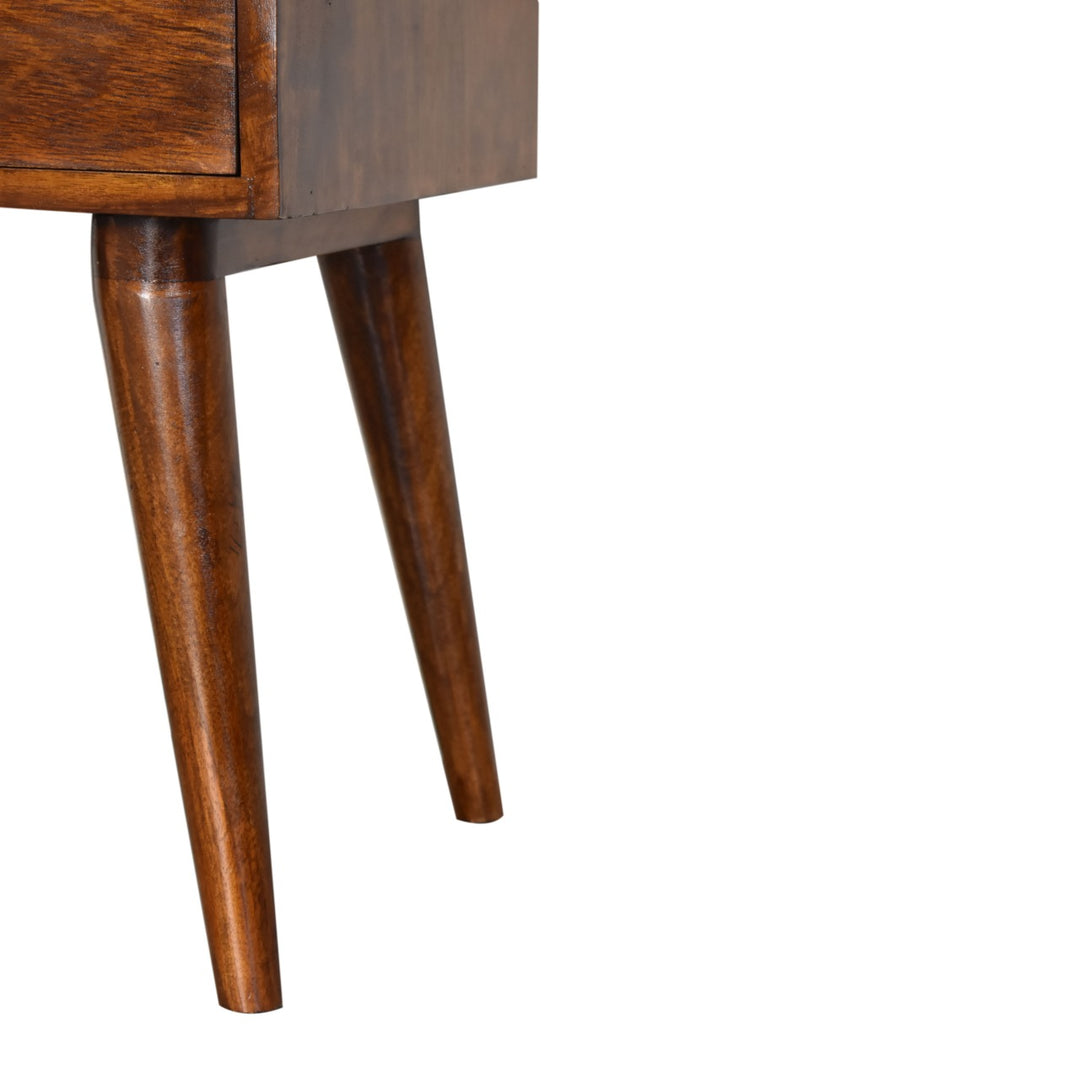 Modern Chestnut Solid Wood Nightstand - Element & Elm