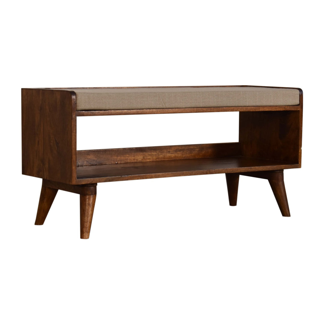 Mud Linen Nordic Storage Bench - Element & Elm