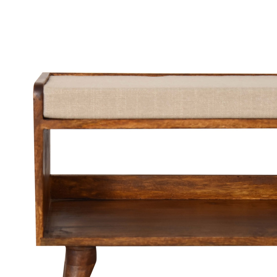 Mud Linen Nordic Storage Bench - Element & Elm