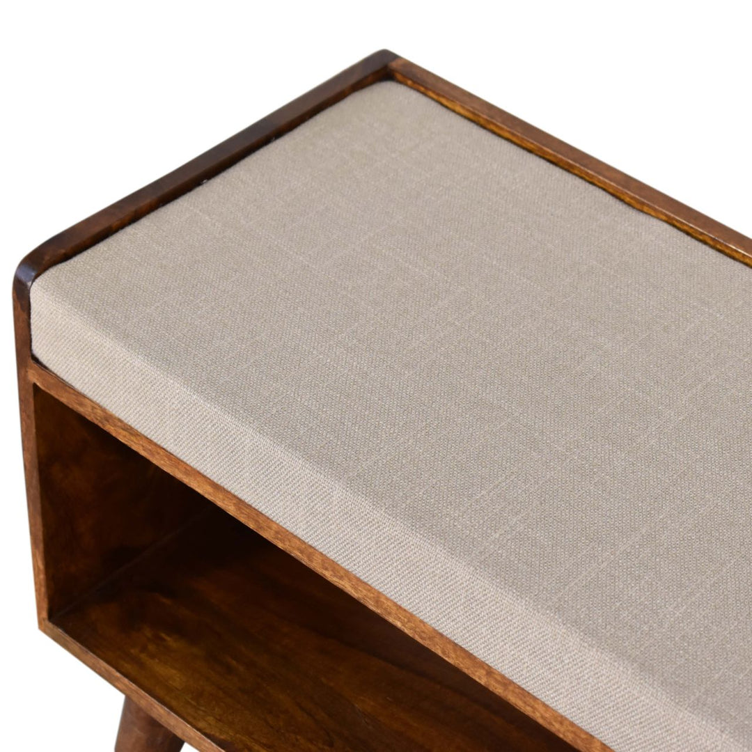 Mud Linen Nordic Storage Bench - Element & Elm