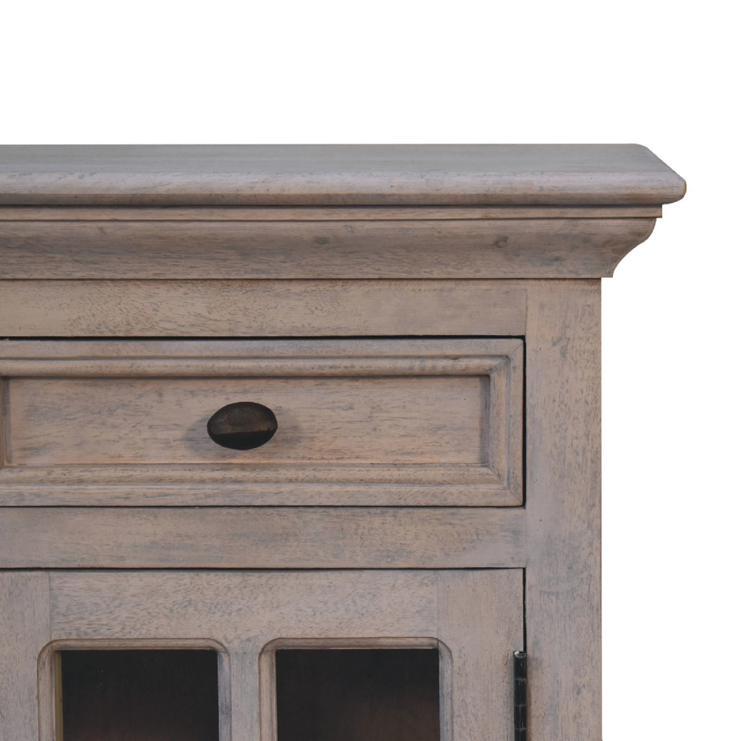 Glazed Stone Nightstand