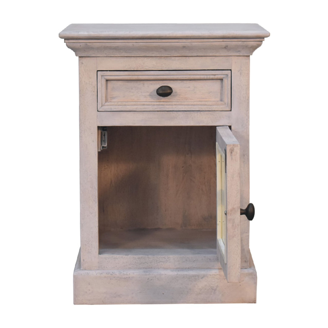 Glazed Stone Nightstand