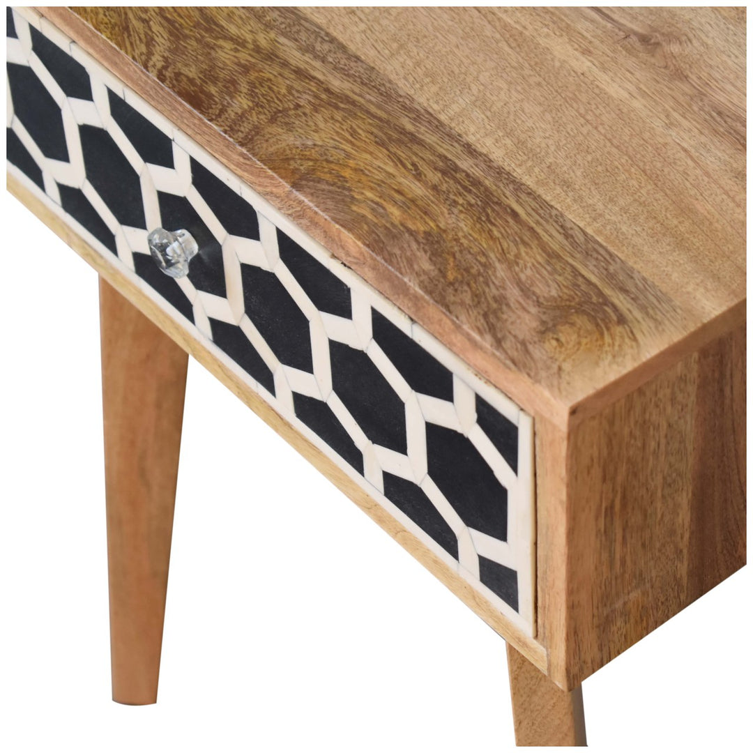 Bone Inlay Tapered Nightstand - Element & Elm