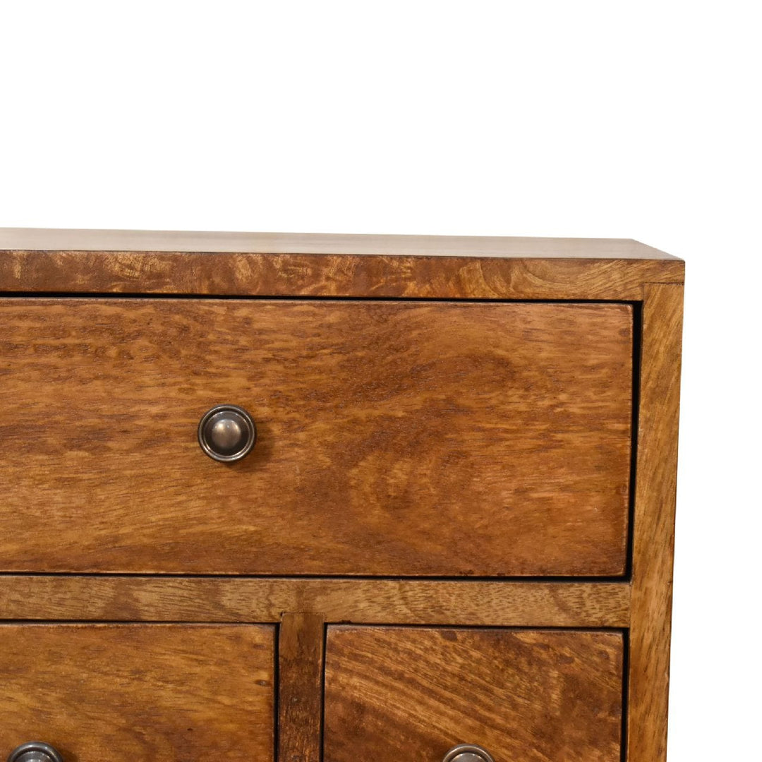 4 Drawer Multi Chestnut Nightstand - Element & Elm