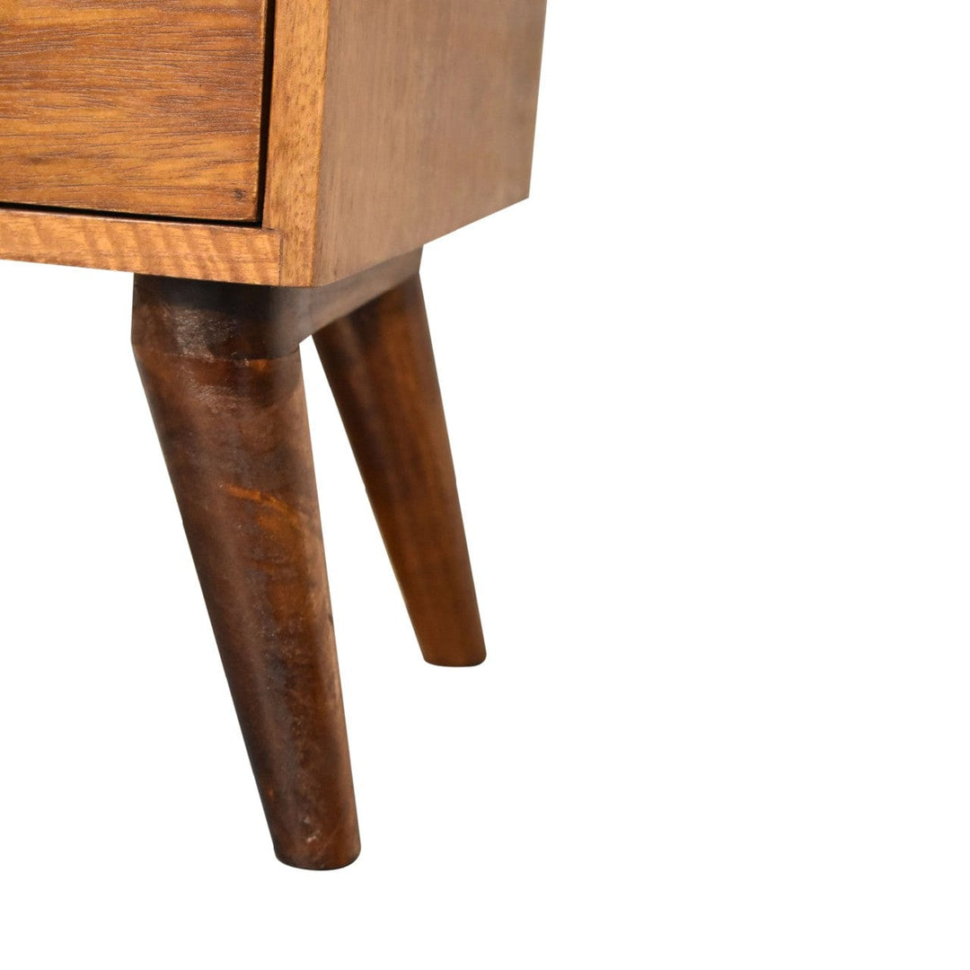 4 Drawer Multi Chestnut Nightstand - Element & Elm