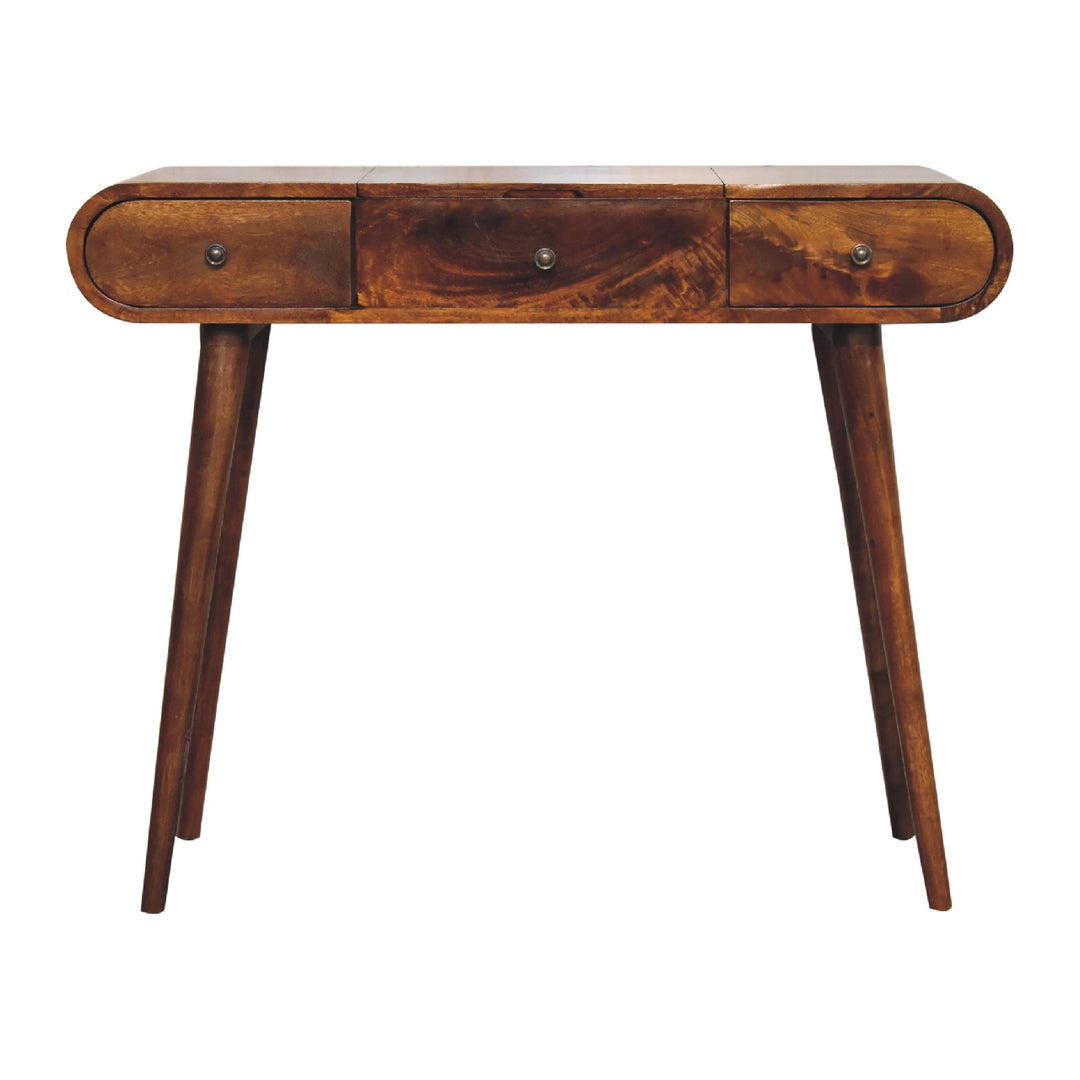 Chestnut Mirror Dressing Table - Element & Elm