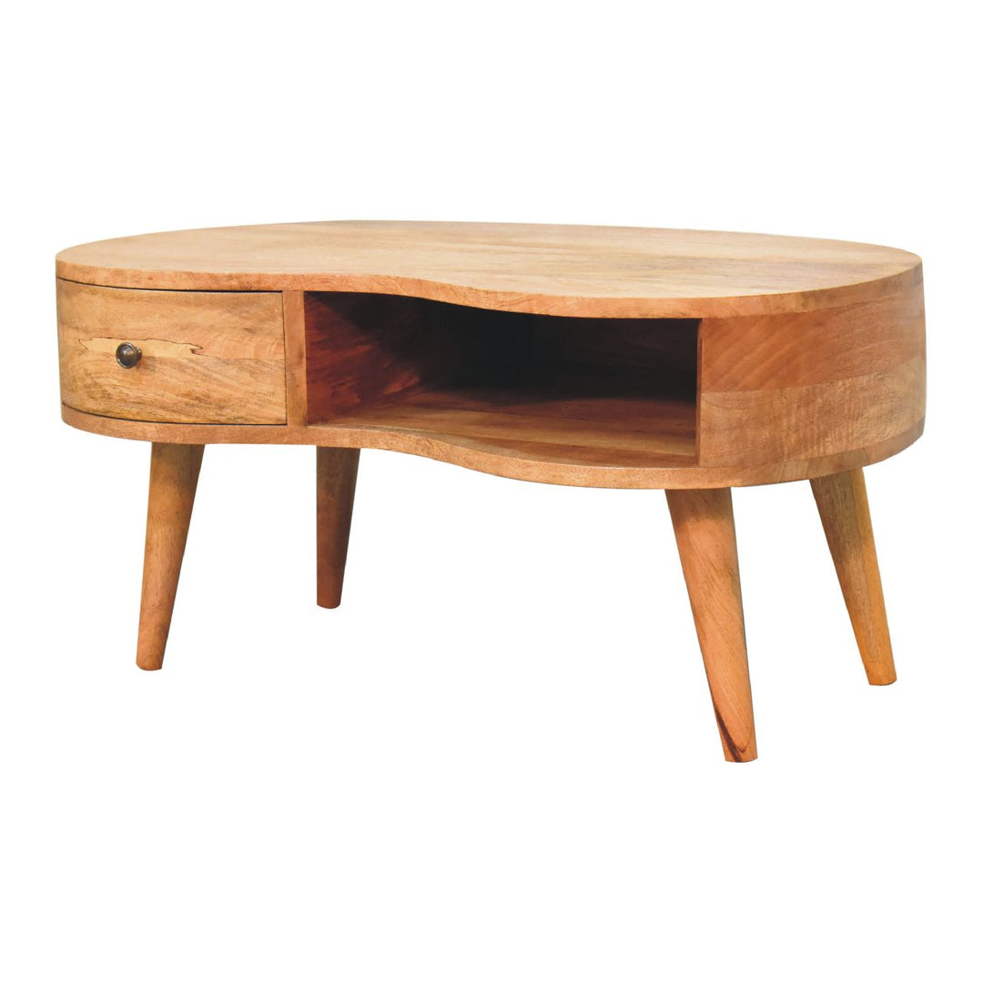 Oak-ish Wave Coffee Table - Element & Elm