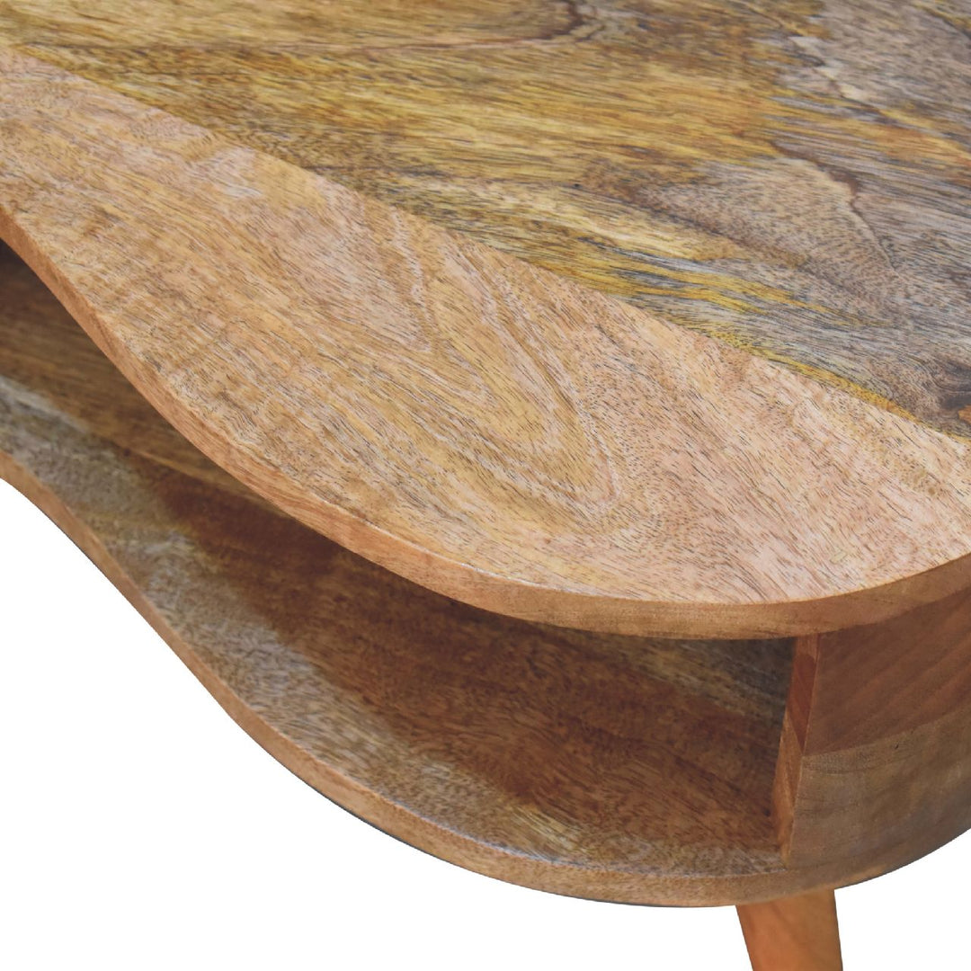 Oak-ish Wave Coffee Table - Element & Elm