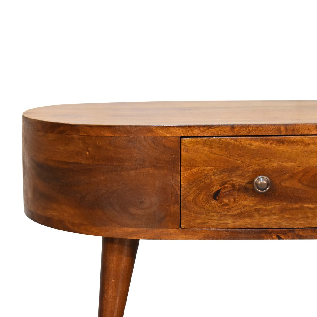 Mini Chestnut Rounded Coffee Table - Element & Elm