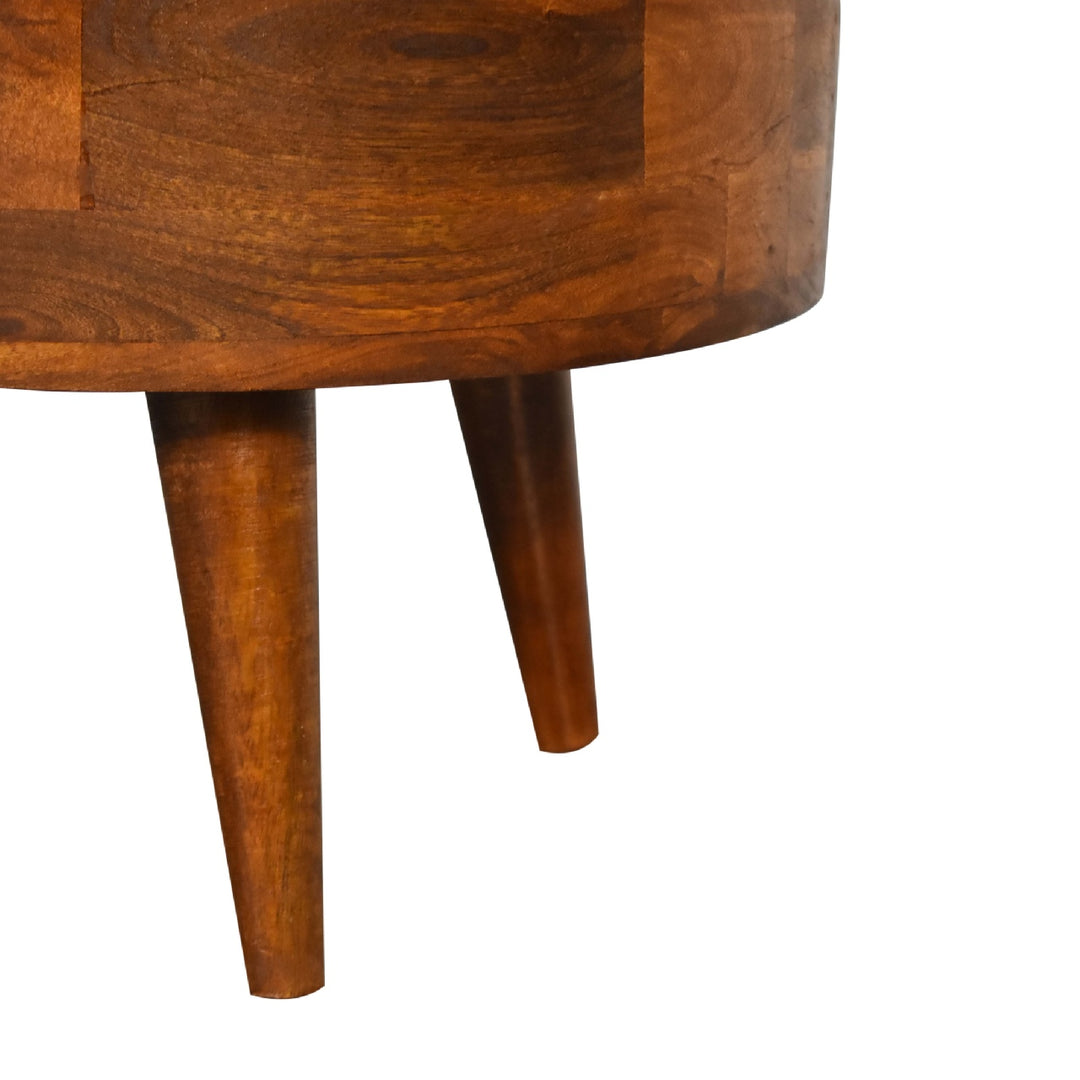 Mini Chestnut Rounded Coffee Table - Element & Elm