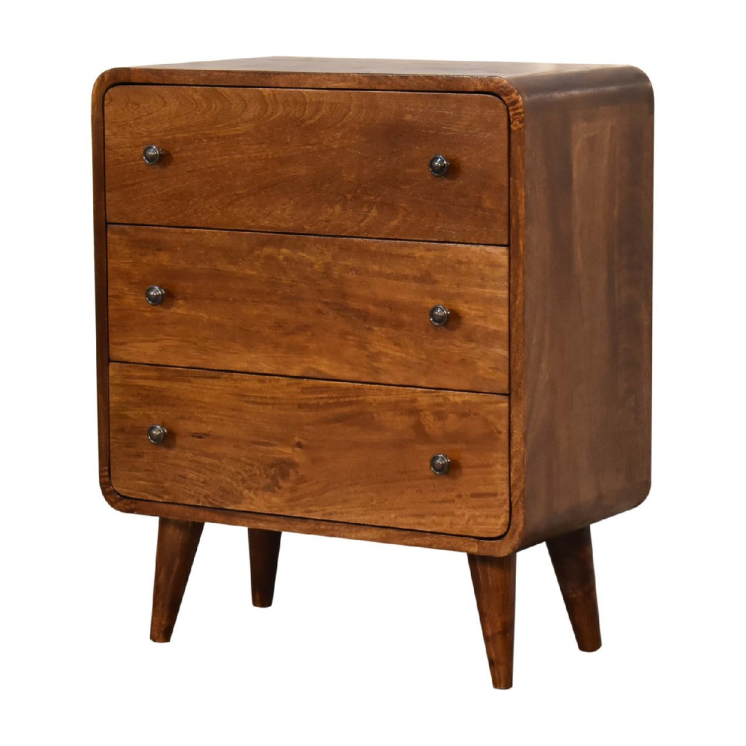 Mini Curved Chestnut Chest - Element & Elm