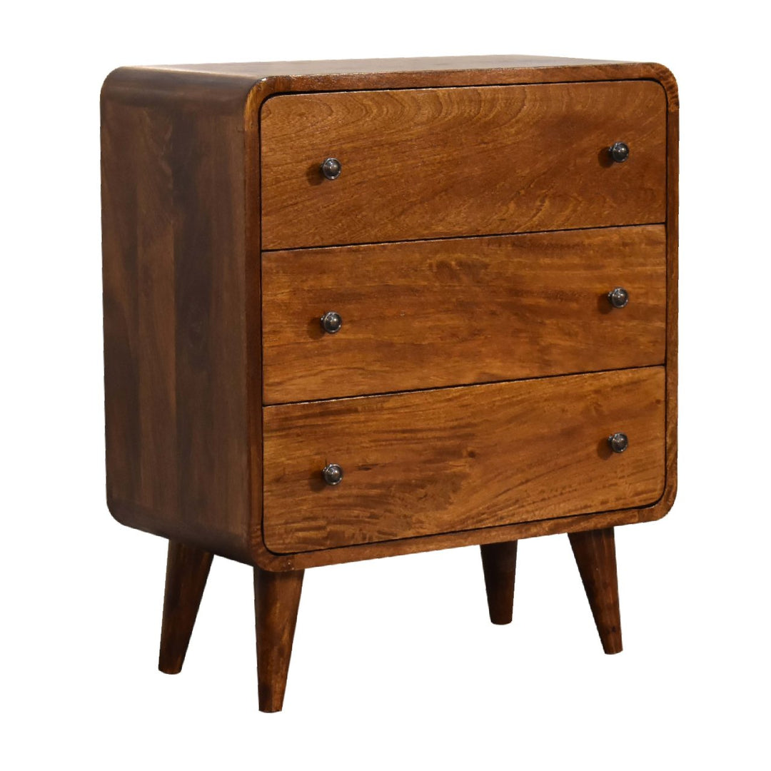 Mini Curved Chestnut Chest - Element & Elm