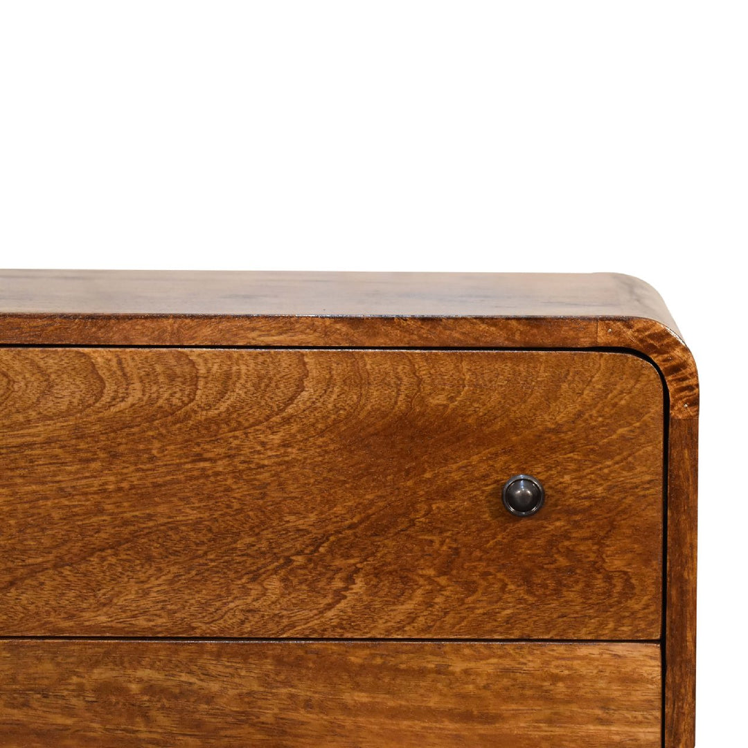 Mini Curved Chestnut Chest - Element & Elm