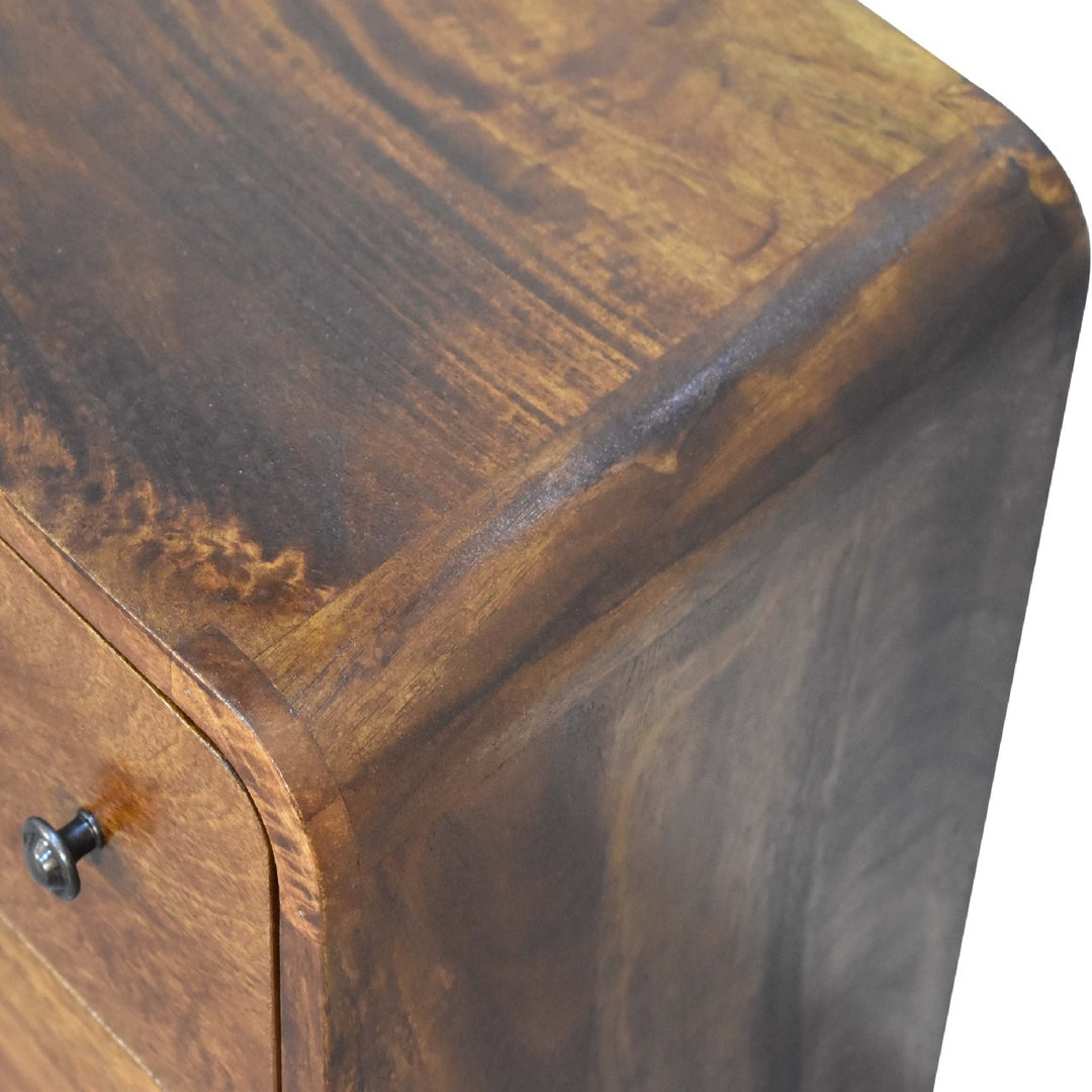 Mini Curved Chestnut Chest - Element & Elm