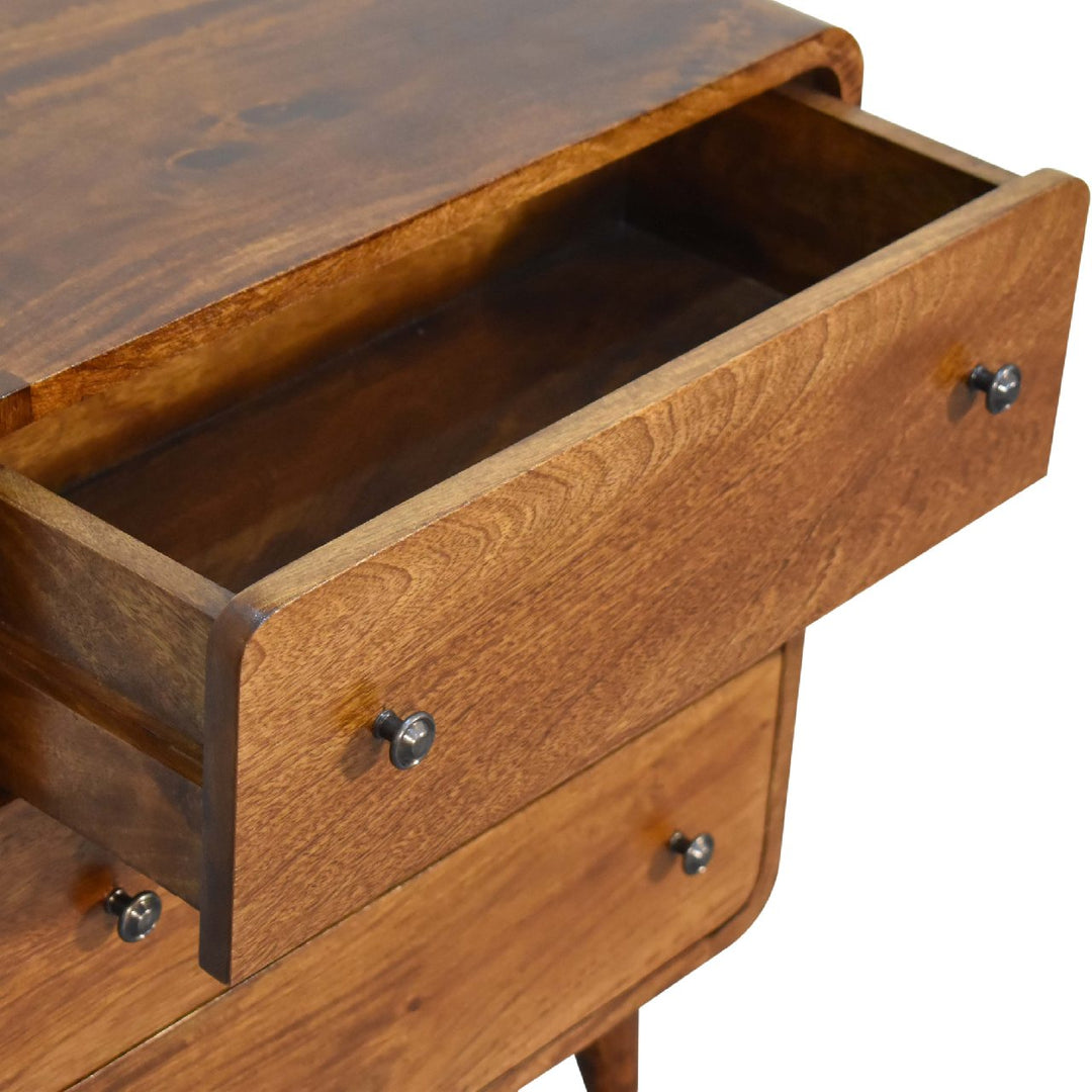 Mini Curved Chestnut Chest - Element & Elm