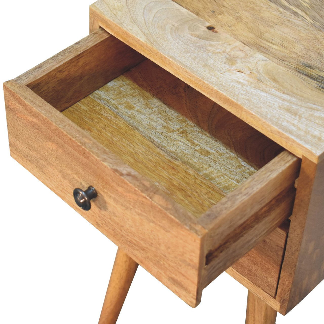 Mini 2 Drawer Oak-ish Nightsand - Element & Elm