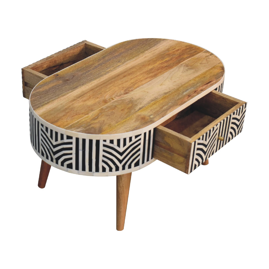 Edessa Bone Inlay Coffee Table - Element & Elm