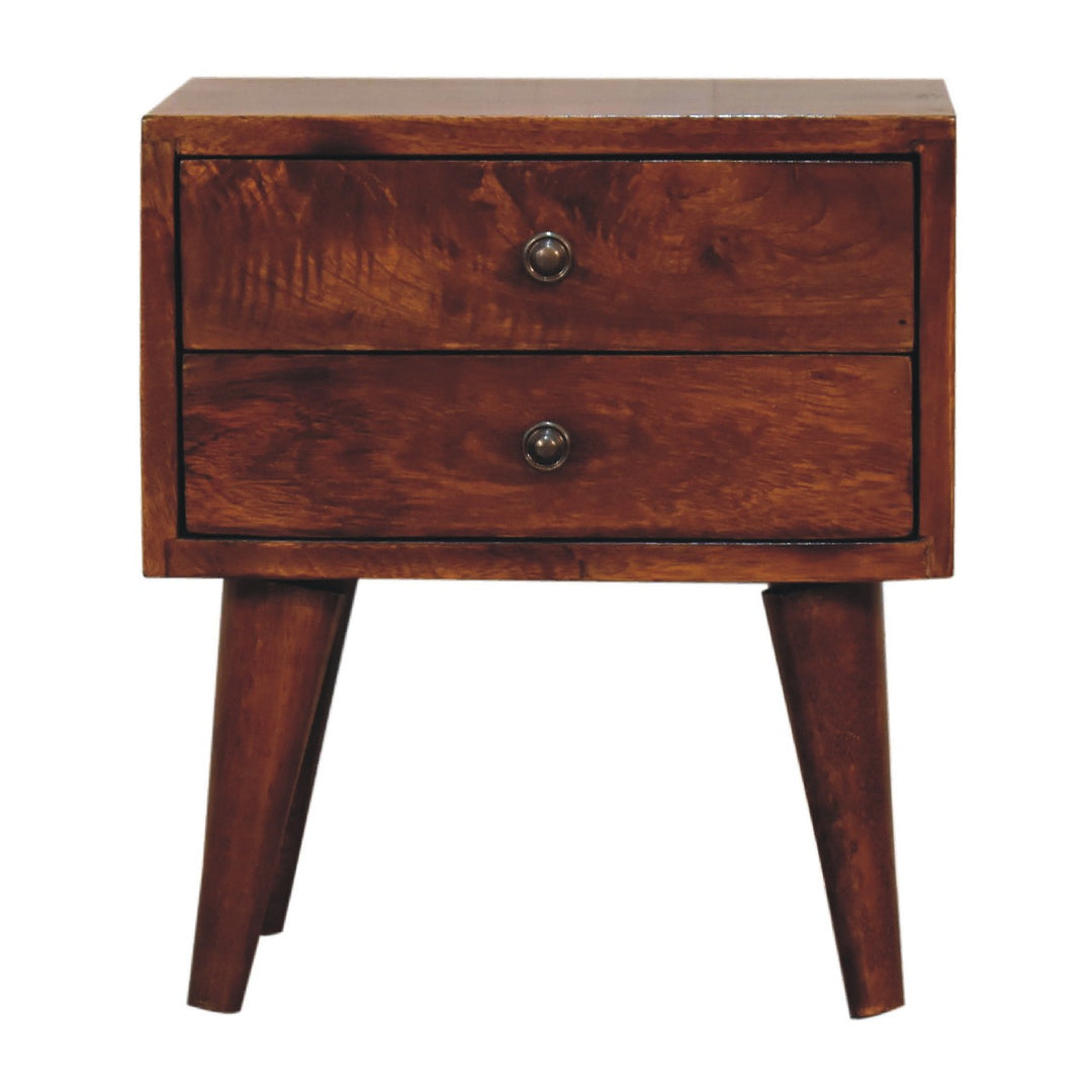 Mini Chestnut Modern Nightstand - Element & Elm