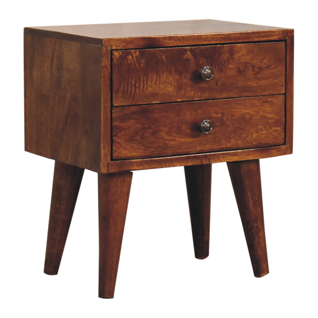 Mini Chestnut Modern Nightstand - Element & Elm