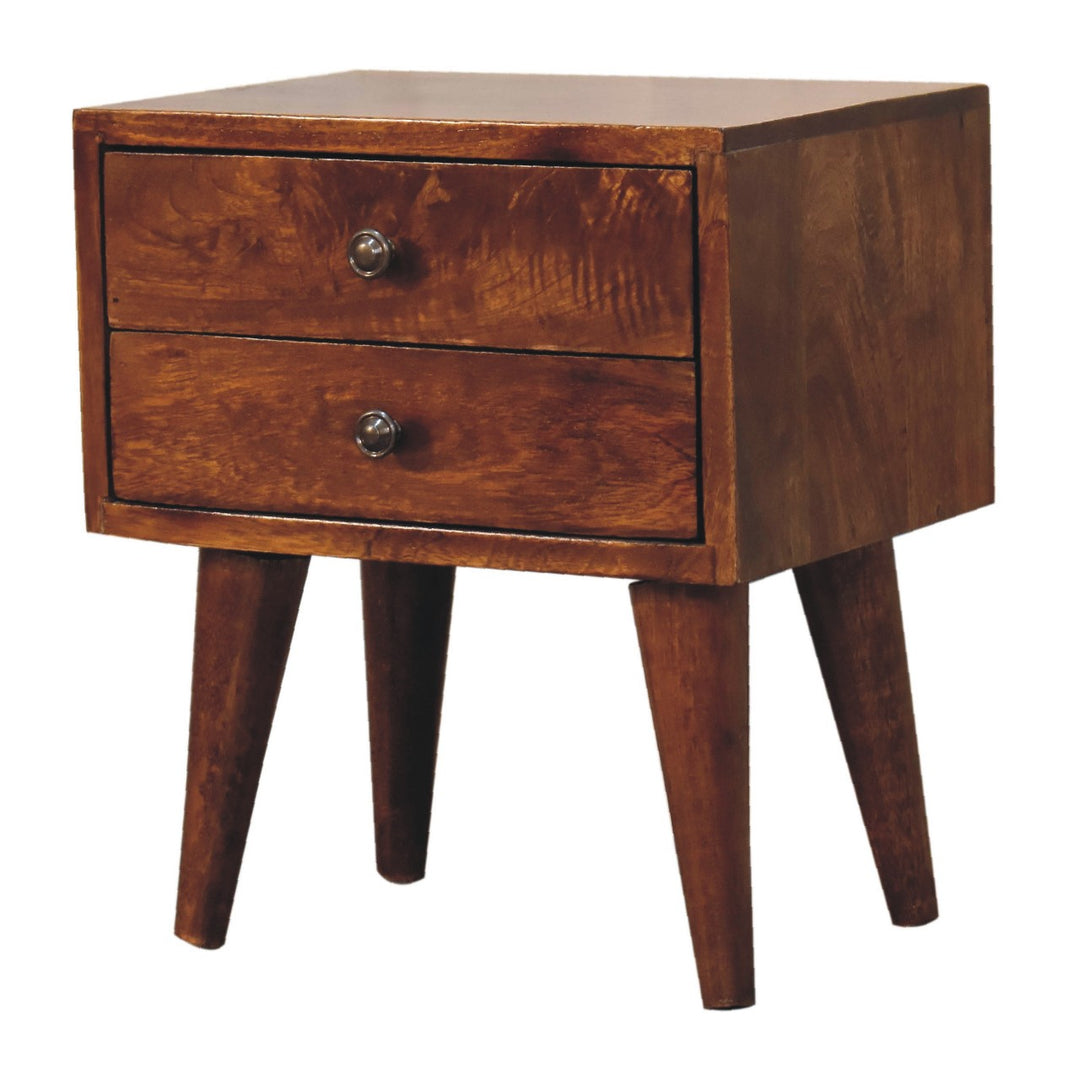 Mini Chestnut Modern Nightstand - Element & Elm