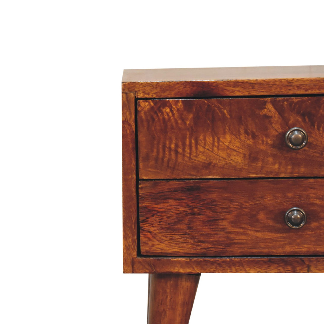 Mini Chestnut Modern Nightstand - Element & Elm