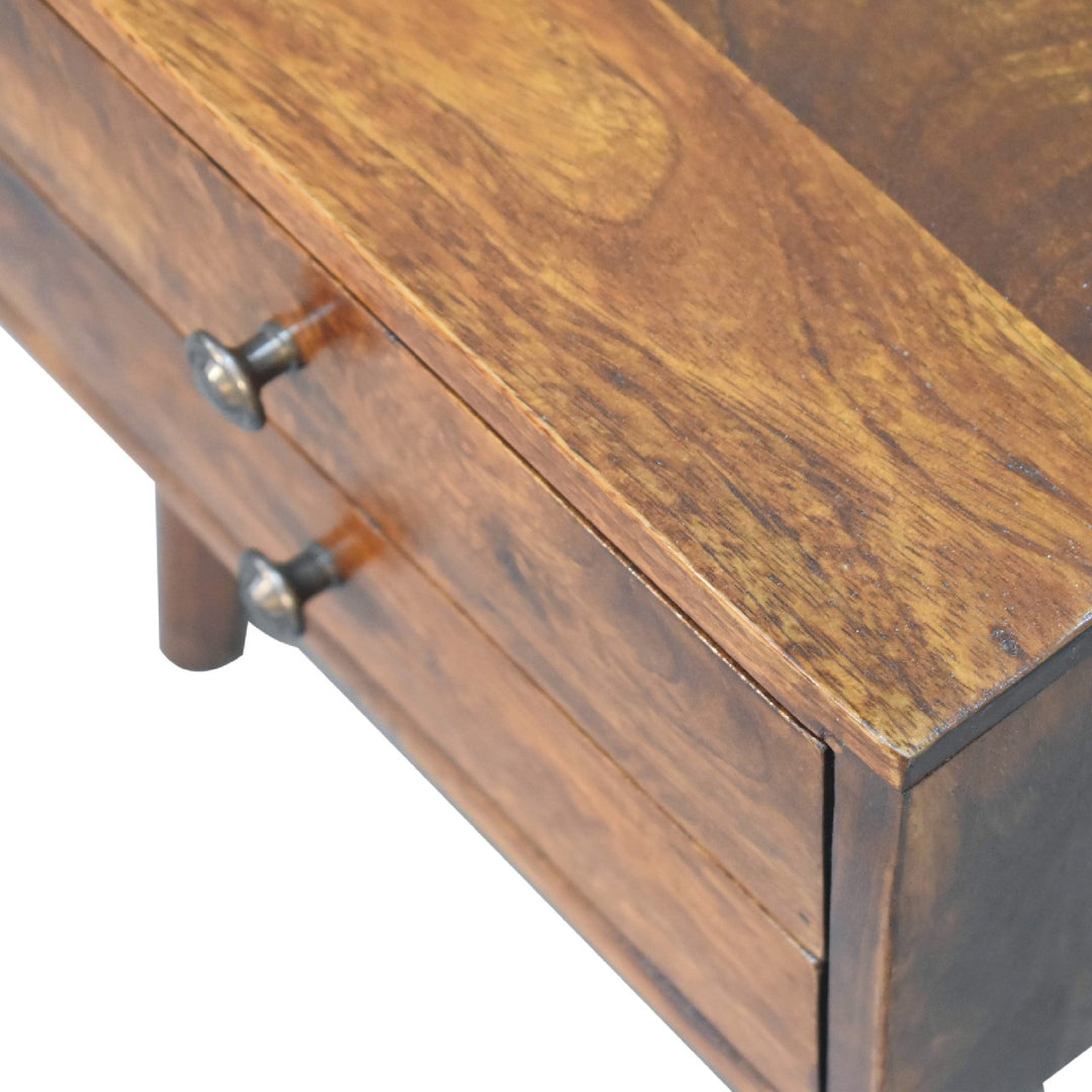 Mini Chestnut Modern Nightstand - Element & Elm