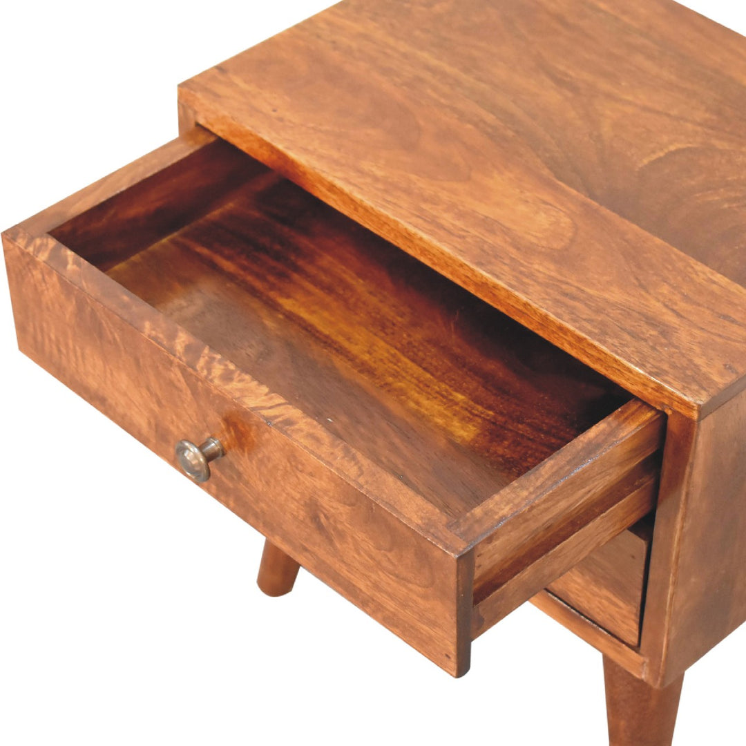 Mini Chestnut Modern Nightstand - Element & Elm